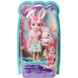 ENCHANTIMALS Lalka Bree Królik + Figurka