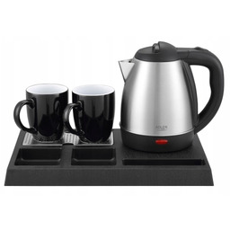 Czajnik hotelowy Adler 1,2L z taca i kubkami