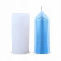 Forma silikonowa do świec KOLUMNA CYLINDER W PASKI