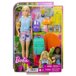 Barbie Malibu na kempingu. Lalka z akcesoriami