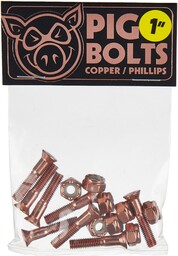 montażówki PIG WHEELS PIG BOLTS PHILLIPS Copper
