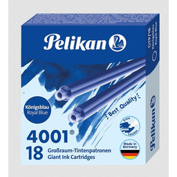 Pelikan Giant naboje do piór GTP 18 szt.niebieskie