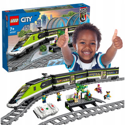 Lego City 60337 Ekspresowy pociąg pasażerski Lokomotywa tory