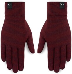 Salewa Cristallo Merino damskie rękawiczki, czerwone, 6/S
