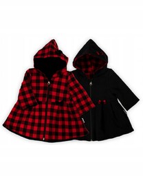 Dwustronny płaszczyk dresowy dla dziewczynki Nicol, r. 80