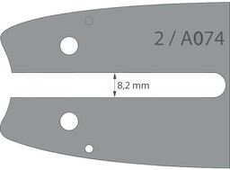 Prowadnica 40cm 3/8" 1.3 Oleo-Mac