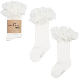 Podkolanówki Tutu - Ecru, Mama S Feet-0-1