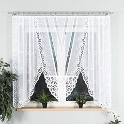 Markizeta Firana żakardowa gotowa 250x160 001 biała Rozalia