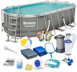 Basen ogrodowy stelażowy, 17w1, Bestway, 549x274x122 cm