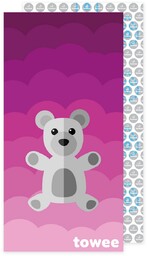 Towee Ręcznik szybkoschnący Teddy Bearróżowy, 70 x 140