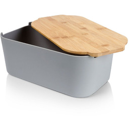 CHLEBAK Z DESKĄ BAMBUSOWĄ SZARY 259302