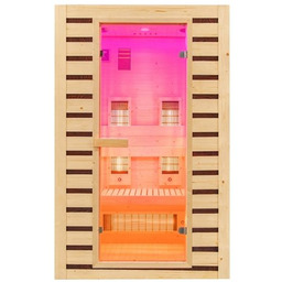 Sauna na podczerwień infrared sucha 3-osobowa 120x105 cm