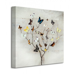 Tree Of Butterflies - Motyle - Obraz