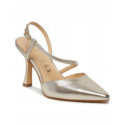 GUESS CZÓŁENKA ZŁOTE Z OZDOBĄ NA OBCASIE DAMSKIE