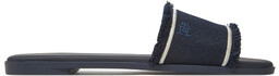 Klapki Tommy Hilfiger Fringe Canvas Flat Sandal FW0FW08908