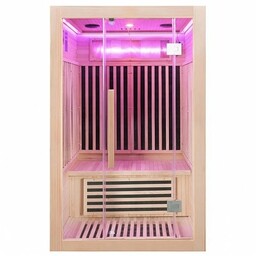 Sauna na podczerwień sucha 3-osobowa 120x105 cm ALTA2-CRB