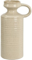 Wazon kamionkowy Busara 8,5 x 20 cm, beżowy