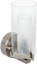 Lampa ścienna tuba Conetti SLB0407-1 Italux szklana srebrny