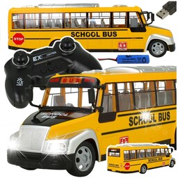 Autobus Szkolny Zdalnie Sterowany Jeżdżący Interaktywny Pilot
