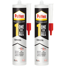 2x Klej montażowy Pattex One4All Crystal 290g