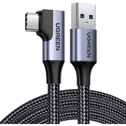 Kabel kątowy USB USB-C 5Gb czarny