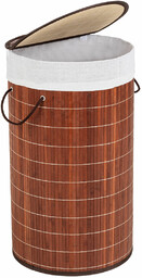 Wenko Kosz na pranie bambus, 55 L (Ciemnobrązowy)
