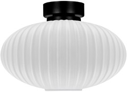Lampa sufitowa plafon z ryflowanym kloszem Peso K-5671,