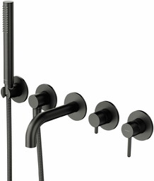 Omnires Y bateria wannowa podtynkowa 5-otworowa grafit Y1237/1SGR