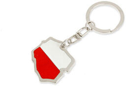 BRELOCZEK MAPA POLSKI Z FLAGĄ military orzeł symbole