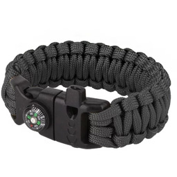 Bransoletka surwiwalowa 8'' - Czarny - 101 Inc.