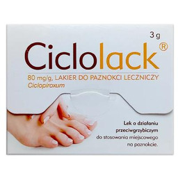Ciclolack 80mg/g leczniczy lakier do paznokci, 3g
