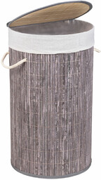 Wenko Kosz na pranie bambus, 55 L (Szary)