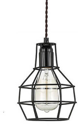 Industrialna lampa wisząca Constantin MDM2272-1 Italux czarny