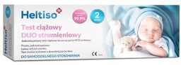 HELTISO Test ciążowy Duo strumieniowy, 2 sztuki