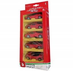 Samochody Ferrari Zestaw Resoraków Bburago 1:43 Metalowe Auta