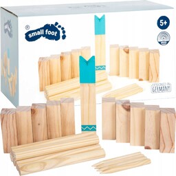 Gra Drewniana Plenerowa Kubb Szachy Wikingów 6+