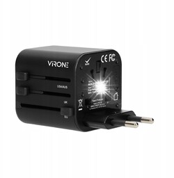 Adapter Podróżny Wtyczka Przejściówka Eu Usa Uk Au