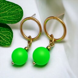 Pakamera Swarovski neon pearls : neon green