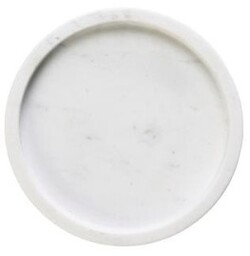 Madam Stoltz - Okrągła taca biała z marmuru