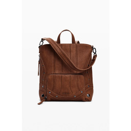 Mały plecak z efektem skóry patchworkowej