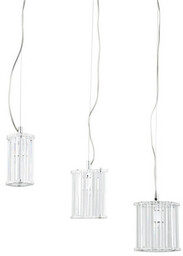 Potrójna lampa zwieszana Crystal X MD61109-3A Italux chrom