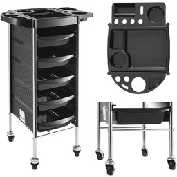 Wózek fryzjerski mobilny na kółkach z szufladami PHYSA