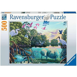Puzzle 2D: Morskie zwierzęta i ptaki 500 elementów