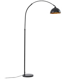 Lampa Podłogowa Lindby, Tonka, czarny, salon, metal, nowoczesny