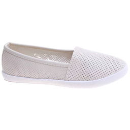 Beżowe ażurowe baleriny dziewczęce