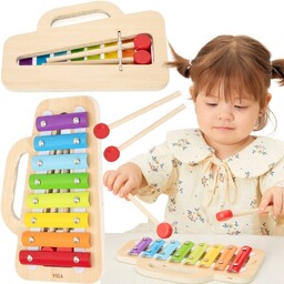 Viga Toys Viga Cymbalki Drewniany Ksylofon - Odkryj
