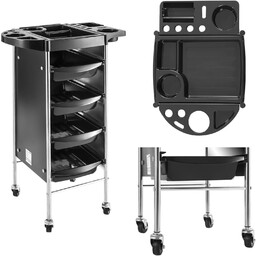 Wózek fryzjerski mobilny na kółkach z szufladami PHYSA