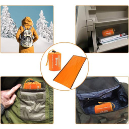 ŚPIWÓR TERMICZNY RATUNKOWY AWARYJNY KOC WODOODPORNY IZOLUJĄCY SURVIVAL