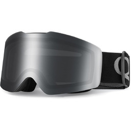 Gogle narciarskie bezramkowe nieparujące UV400 czarne