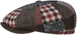 Kaszkiet Hatteras Patchwork Mix by Stetson, ciemnoczerwony, cm
